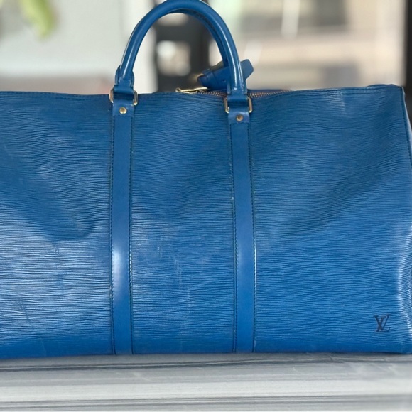 Louis Vuitton Azure Blue Duffel Bag - Picture 1 of 9